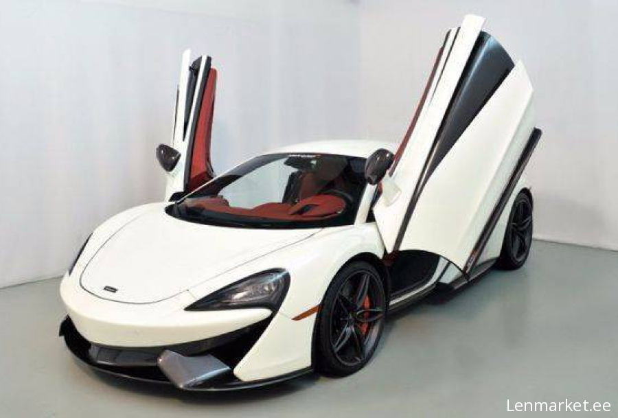 McLaren 570s White on Red Coupe
