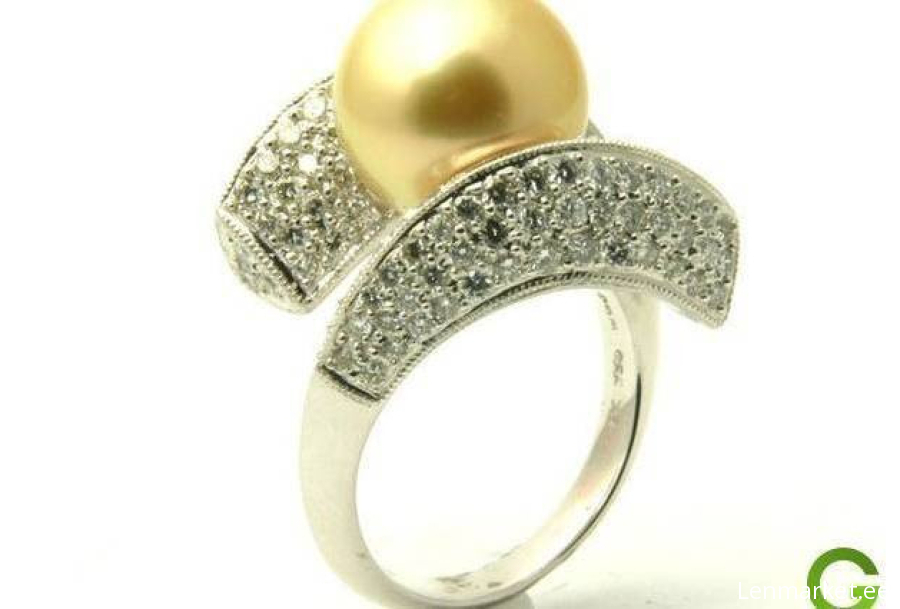 Abigail 18K Golden South Sea Pearl Ring