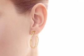 Gold Plated Sterling Silver Diamond Accent