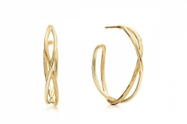 Gold Plated Sterling Silver Diamond Accent